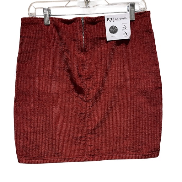 Nordstrom BP NWT Red Corduroy Mini Skirt Womens Large - Picture 6 of 6
